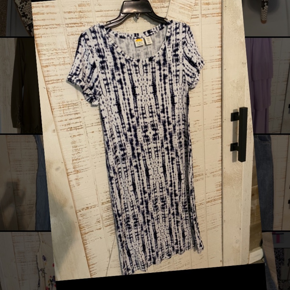 C&C California tie dye midi dress